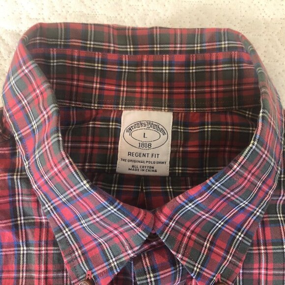 Brooks Brothers 1818 Regent Fit Orig. Polo Size L Mens Blue Fleece Sheep Logo - Picture 6 of 10